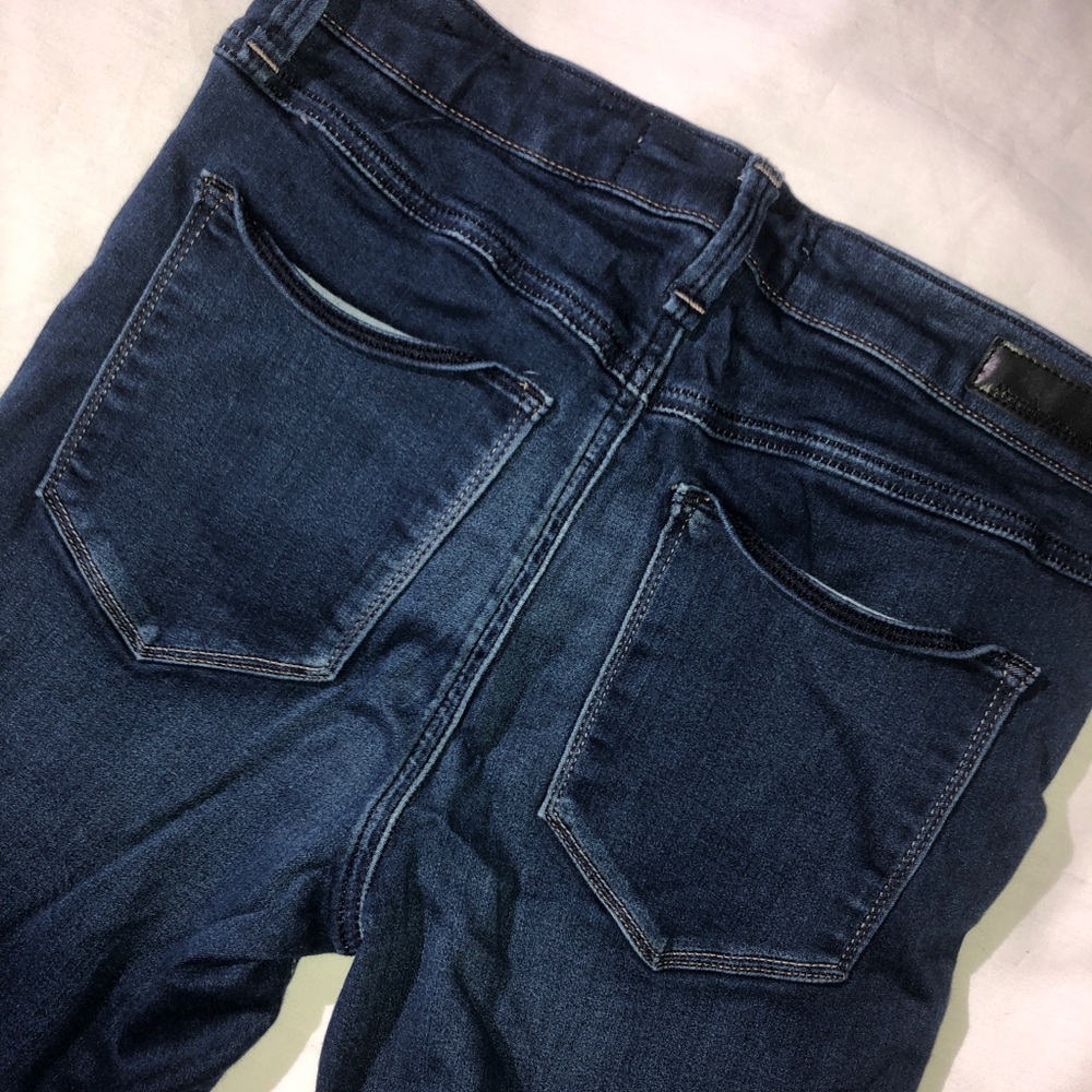 Abercrombie & Fitch size 2L women’s Ultra Sateen skinny high rise blue jeans